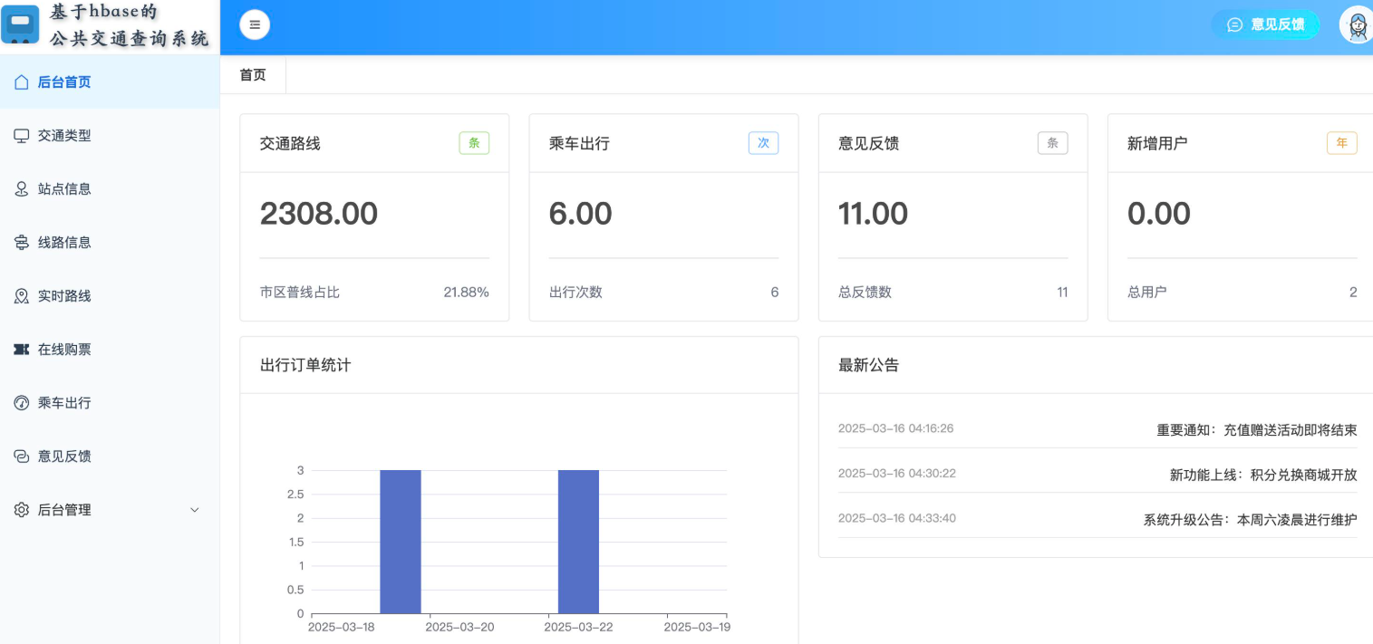 Bus System公交管理